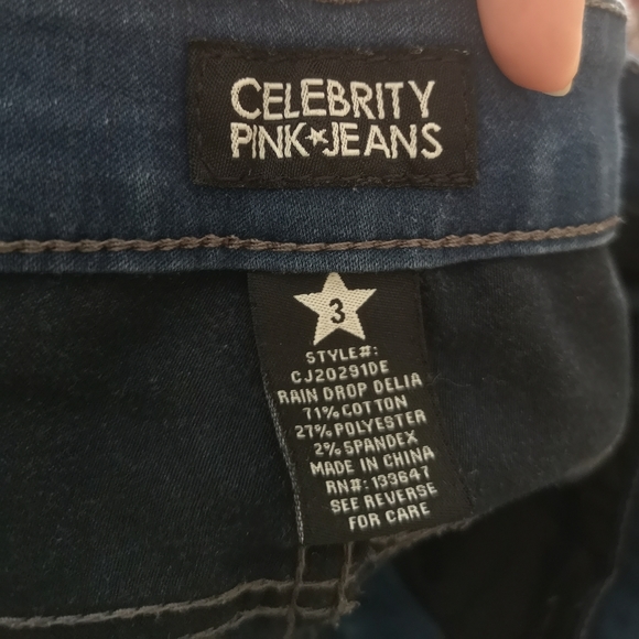 Petite Celebrity Pink Mid-Rise Jeans w/ Zippers - Picture 9 of 11